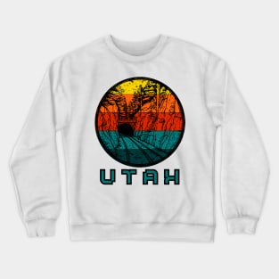 Utah in retro style Crewneck Sweatshirt